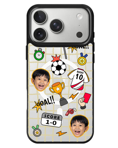 iPhone Rearguard MagSwap - Face Grid Soccer