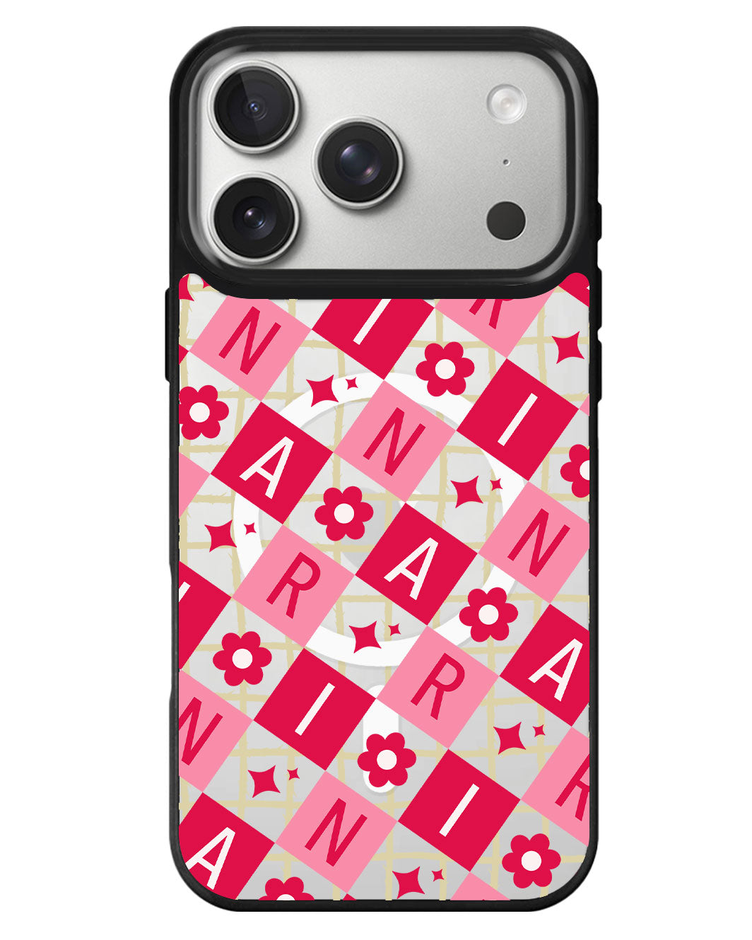 iPhone Rearguard MagSwap - Flower Grid Monogram 1.0