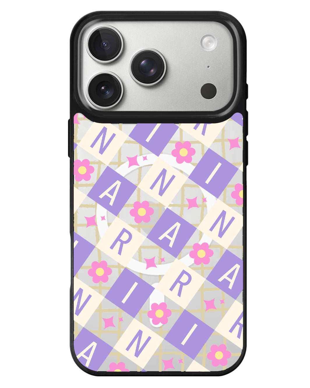iPhone Rearguard MagSwap - Flower Grid Monogram 3.0