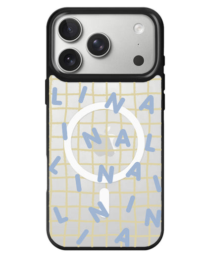 iPhone Rearguard MagSwap - Monogram 2.0 Blue