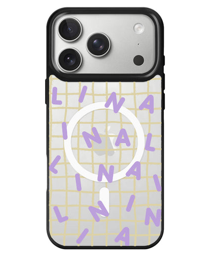 iPhone Rearguard MagSwap - Monogram 2.0 Ungu