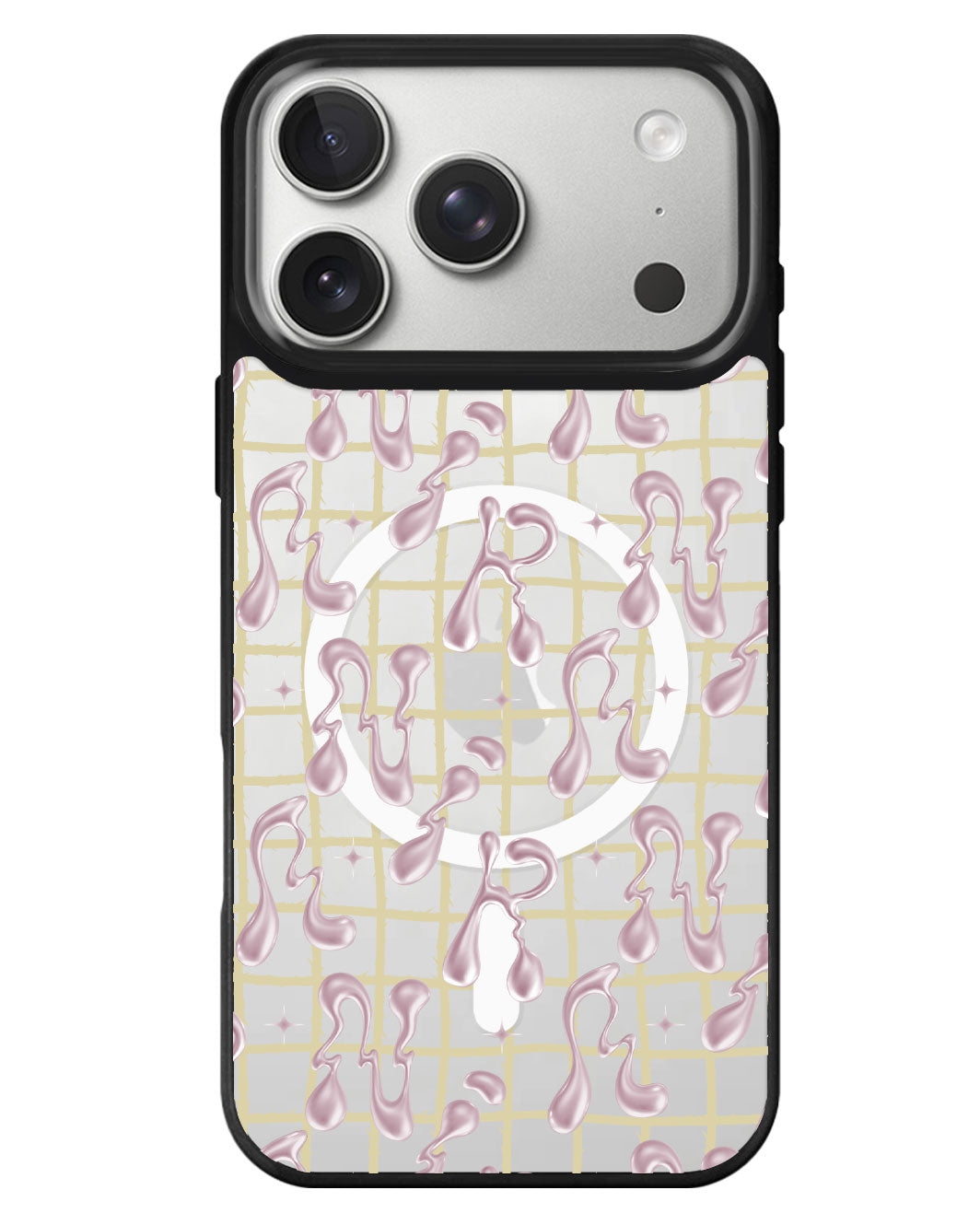 iPhone Rearguard MagSwap - Pink Chrome Monogram 2.0
