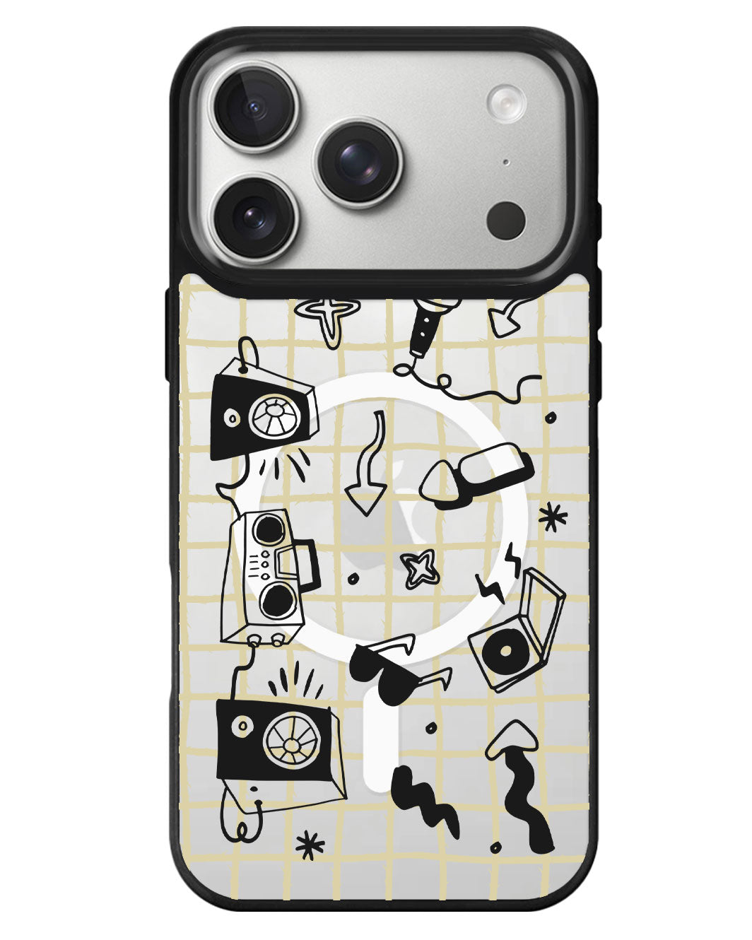 iPhone Rearguard MagSwap - Rock N Roll Black
