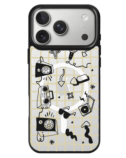 iPhone Rearguard MagSwap - Rock N Roll Black