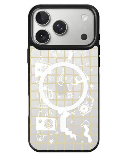 iPhone Rearguard MagSwap - Rock N Roll White