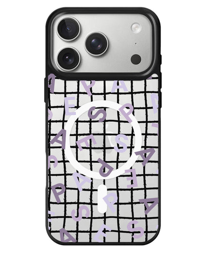 iPhone Rearguard MagSwap - Aespa Monogram