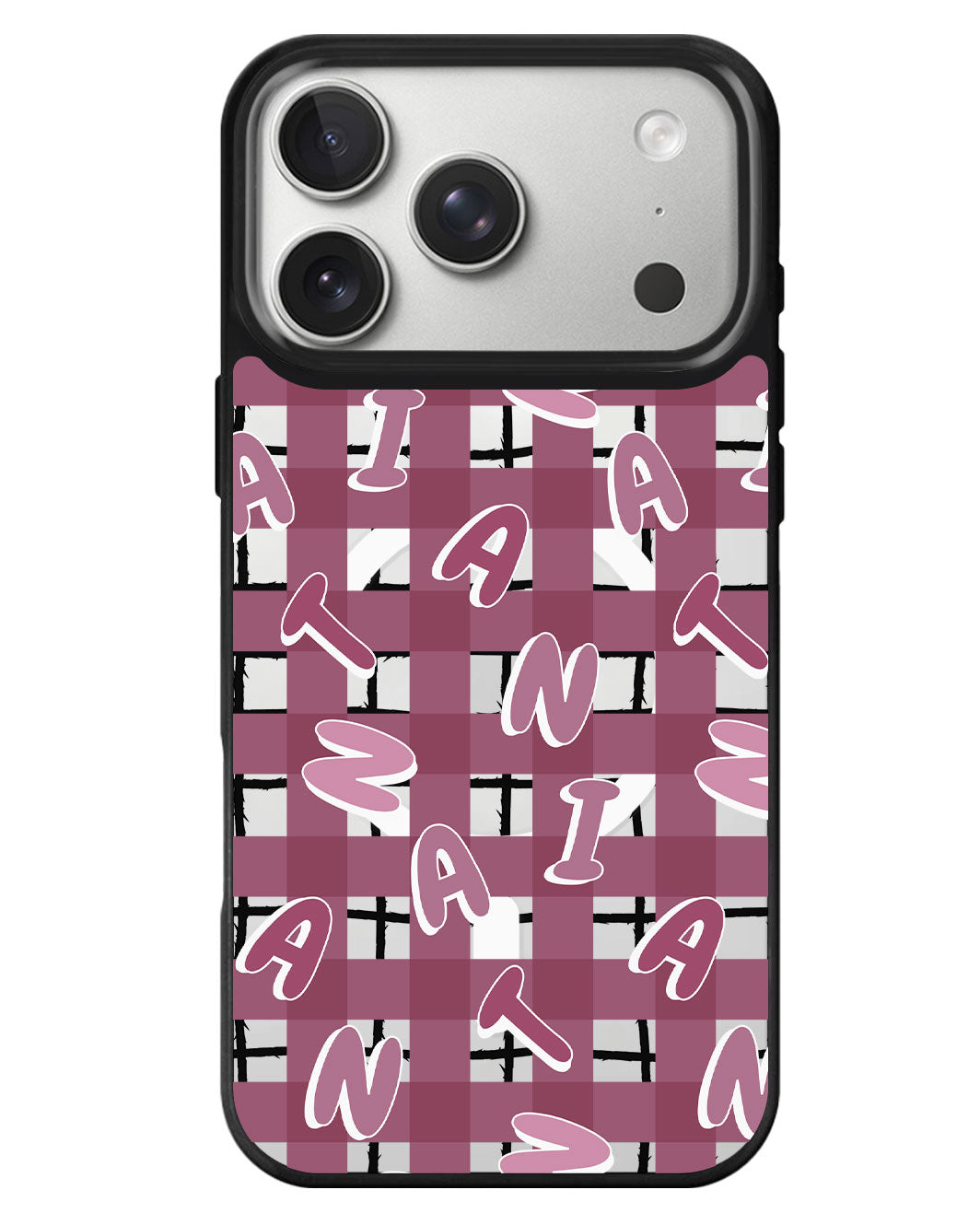 iPhone Rearguard MagSwap - Checkered Monogram 2.0