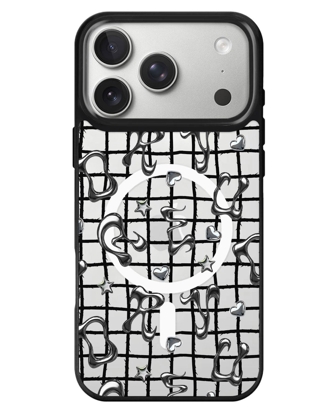 iPhone Rearguard MagSwap - Chrome Monogram 2.0