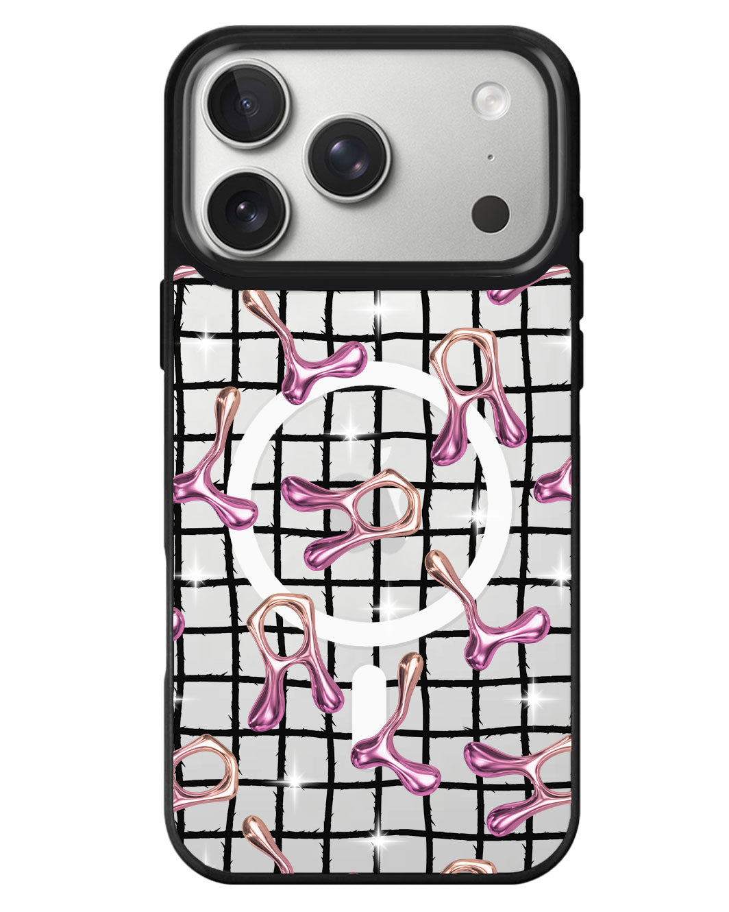 iPhone Rearguard MagSwap - Chrome Monogram 3.0