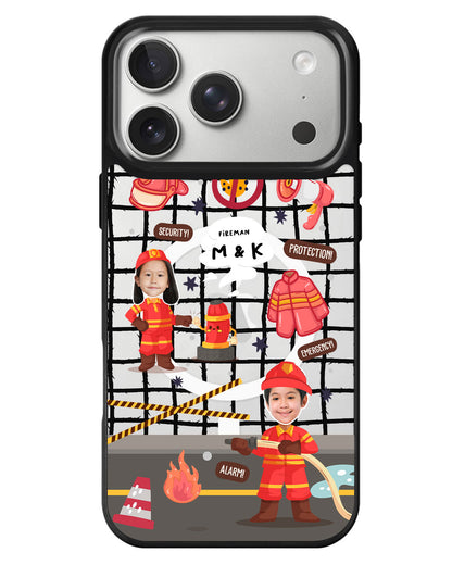 iPhone Rearguard MagSwap - Face Grid Dream Firefighter