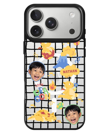 iPhone Rearguard MagSwap - Face Grid Little Dragon