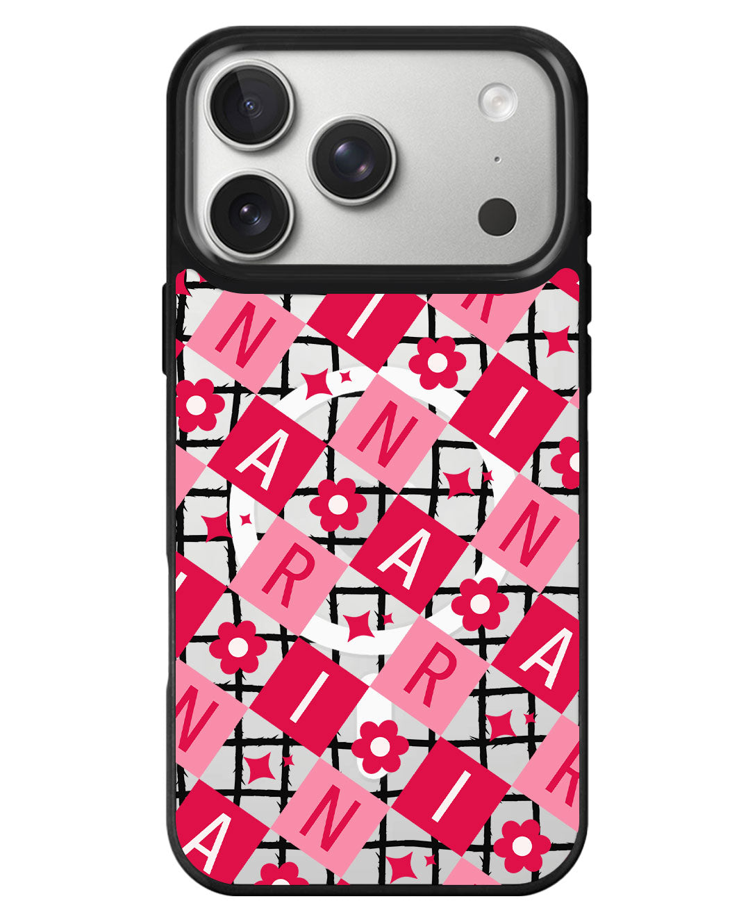 iPhone Rearguard MagSwap - Flower Grid Monogram 1.0