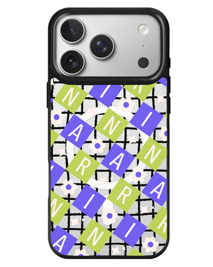 iPhone Rearguard MagSwap - Flower Grid Monogram 5.0