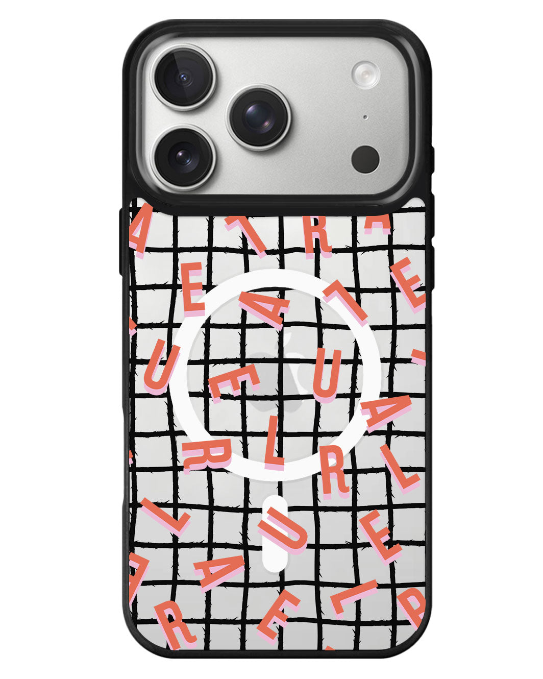 iPhone Rearguard MagSwap - Monogram 1.0 Coral