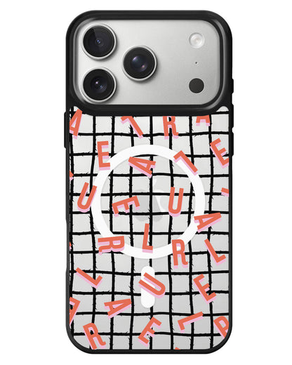 iPhone Rearguard MagSwap - Monogram 1.0 Coral