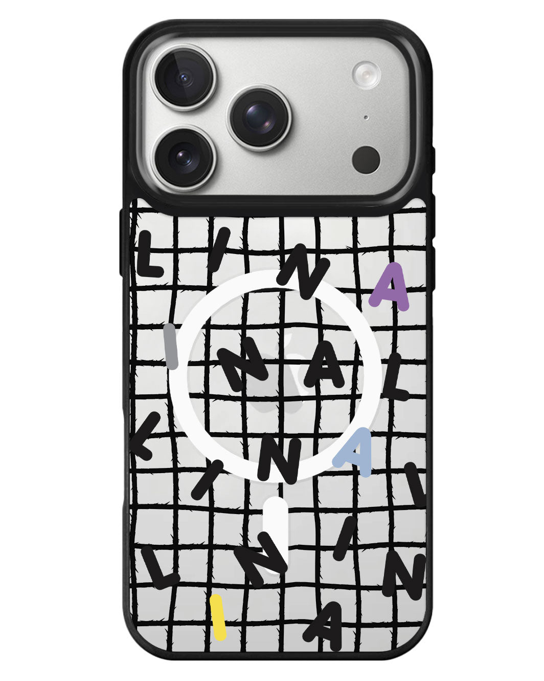 iPhone Rearguard MagSwap - Monogram 2.0 Hitam
