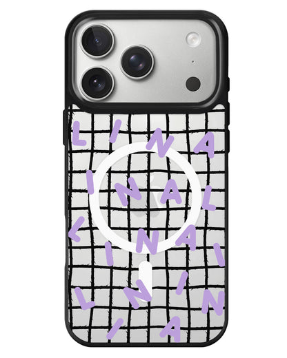 iPhone Rearguard MagSwap - Monogram 2.0 Ungu
