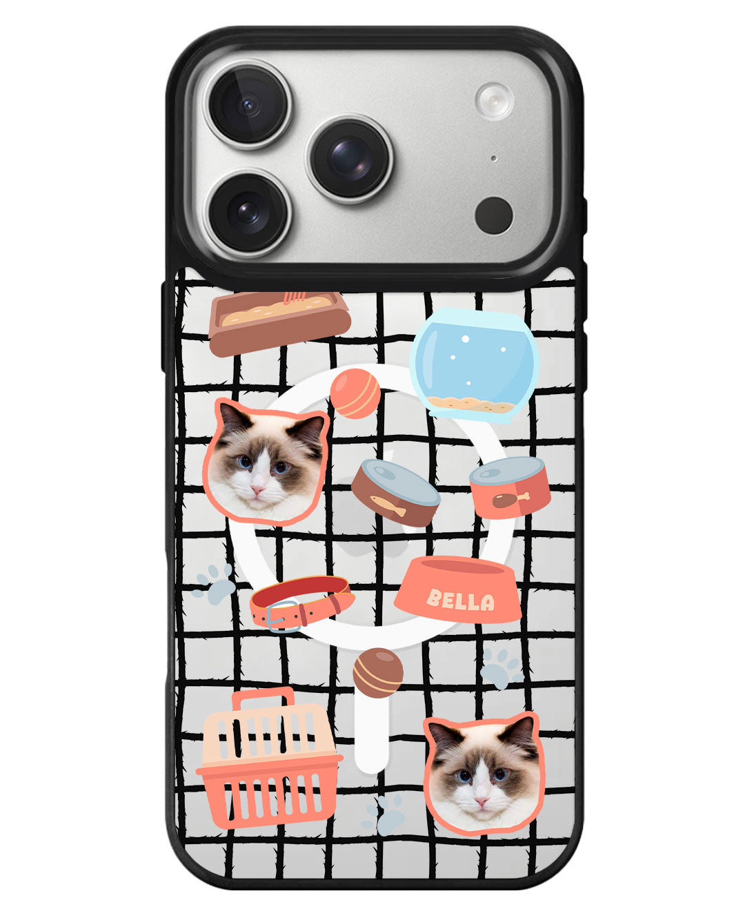iPhone Rearguard MagSwap - Pet Grid Kitty Cozy Corner