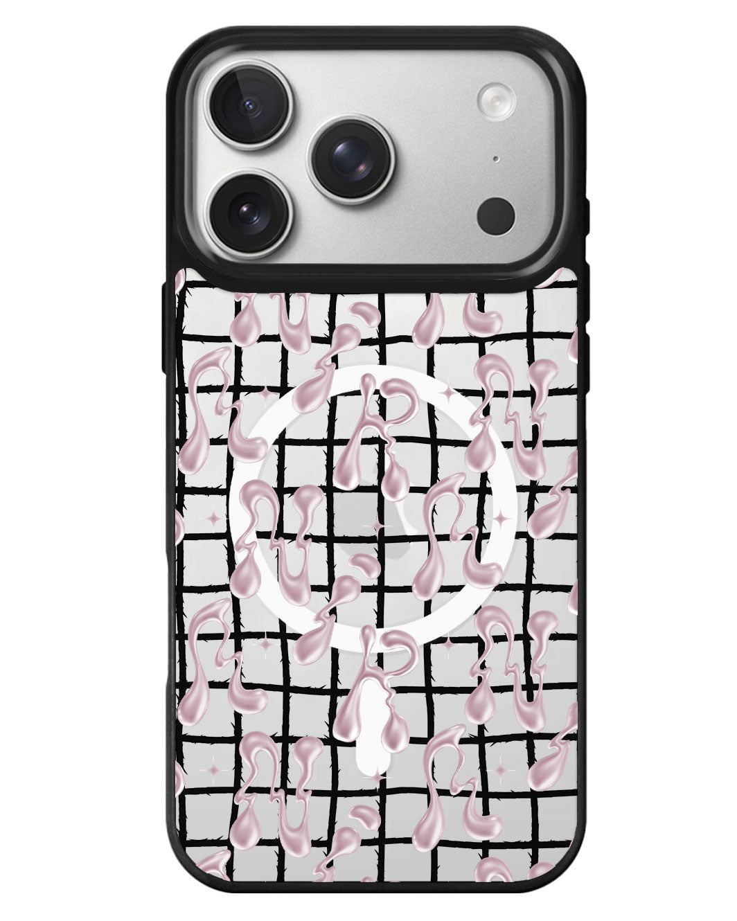 iPhone Rearguard MagSwap - Pink Chrome Monogram 2.0