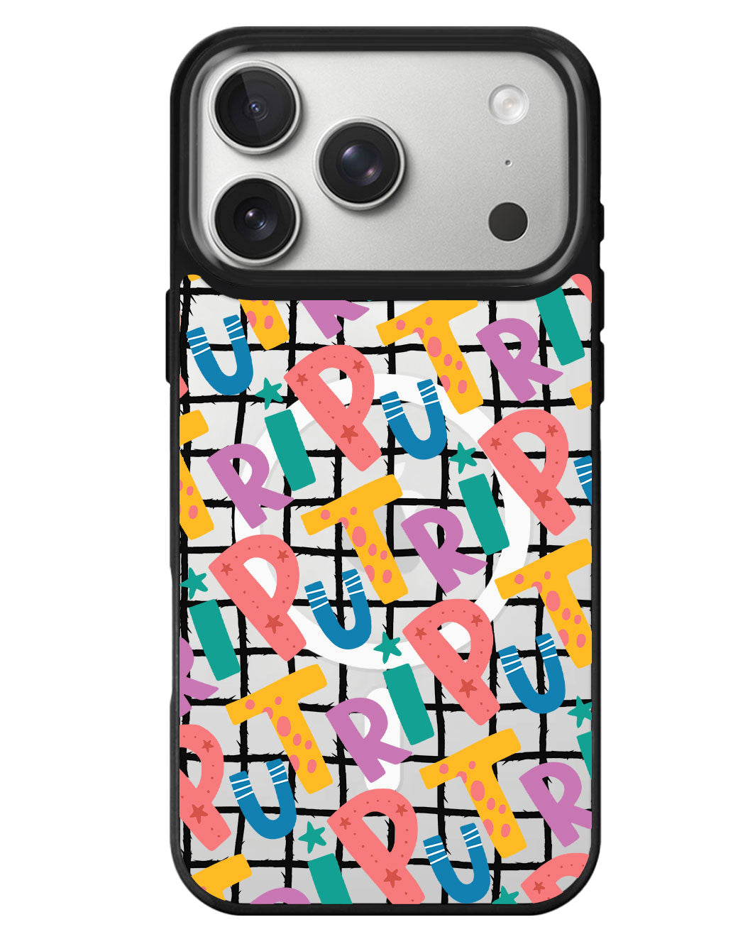 iPhone Rearguard MagSwap - Playful Monogram 4.0