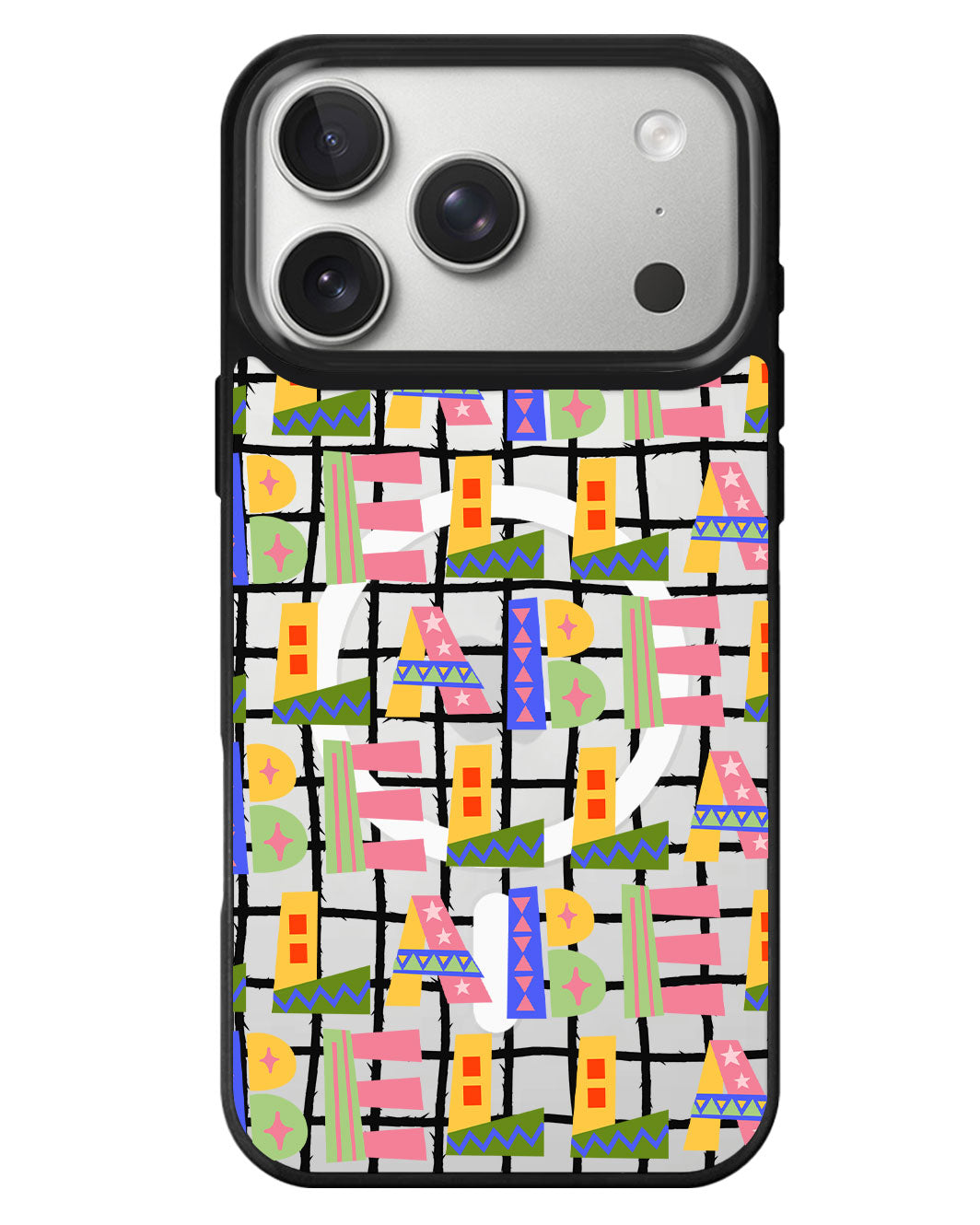 iPhone Rearguard MagSwap - Playful Monogram 5.0