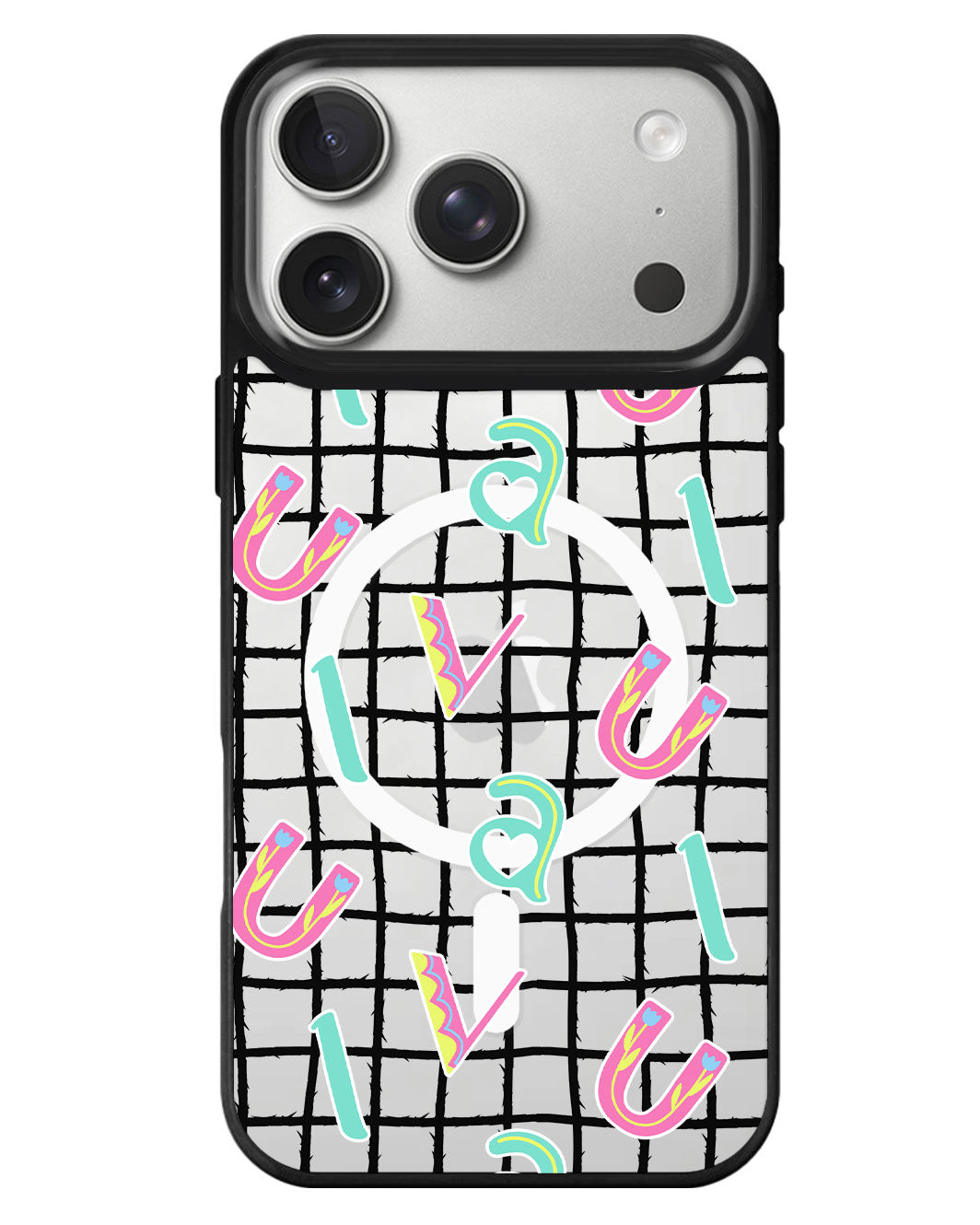 iPhone Rearguard MagSwap - Playful Monogram 6.0