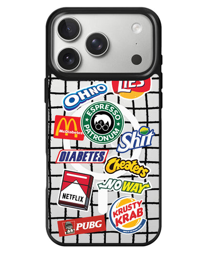 iPhone Rearguard MagSwap - Food Parody