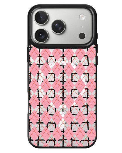 iPhone Rearguard MagSwap - Pink Argyle