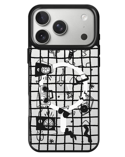 iPhone Rearguard MagSwap - Rock N Roll Black