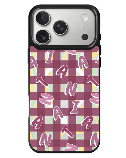 iPhone Rearguard MagSwap - Checkered Monogram 2.0