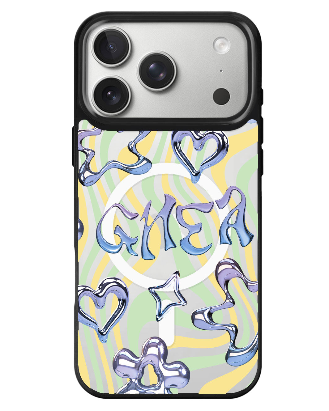 iPhone Rearguard MagSwap - Chrome Monogram 1.0