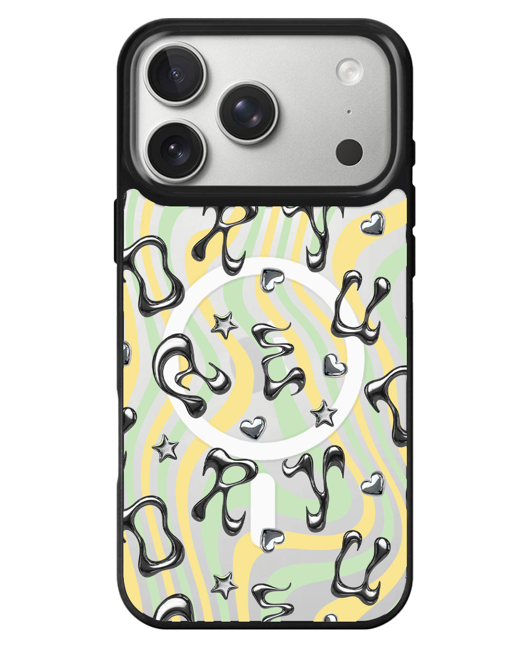 iPhone Rearguard MagSwap - Chrome Monogram 2.0