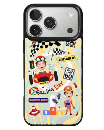 iPhone Rearguard MagSwap - Face Grid Dream Racer