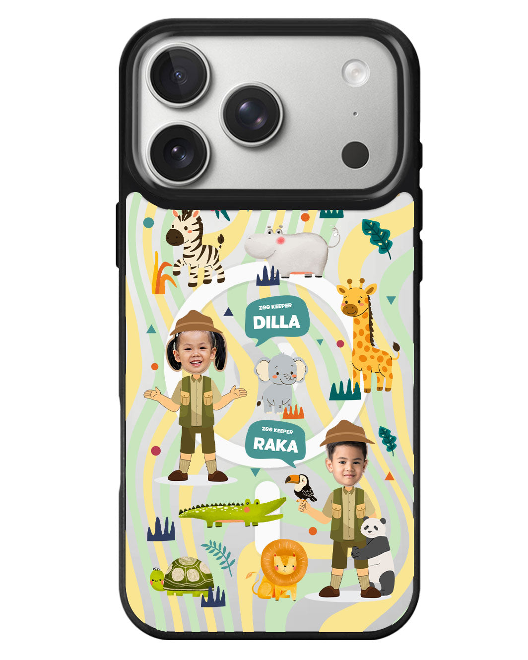 iPhone Rearguard MagSwap - Face Grid Dream Zoo Keeper