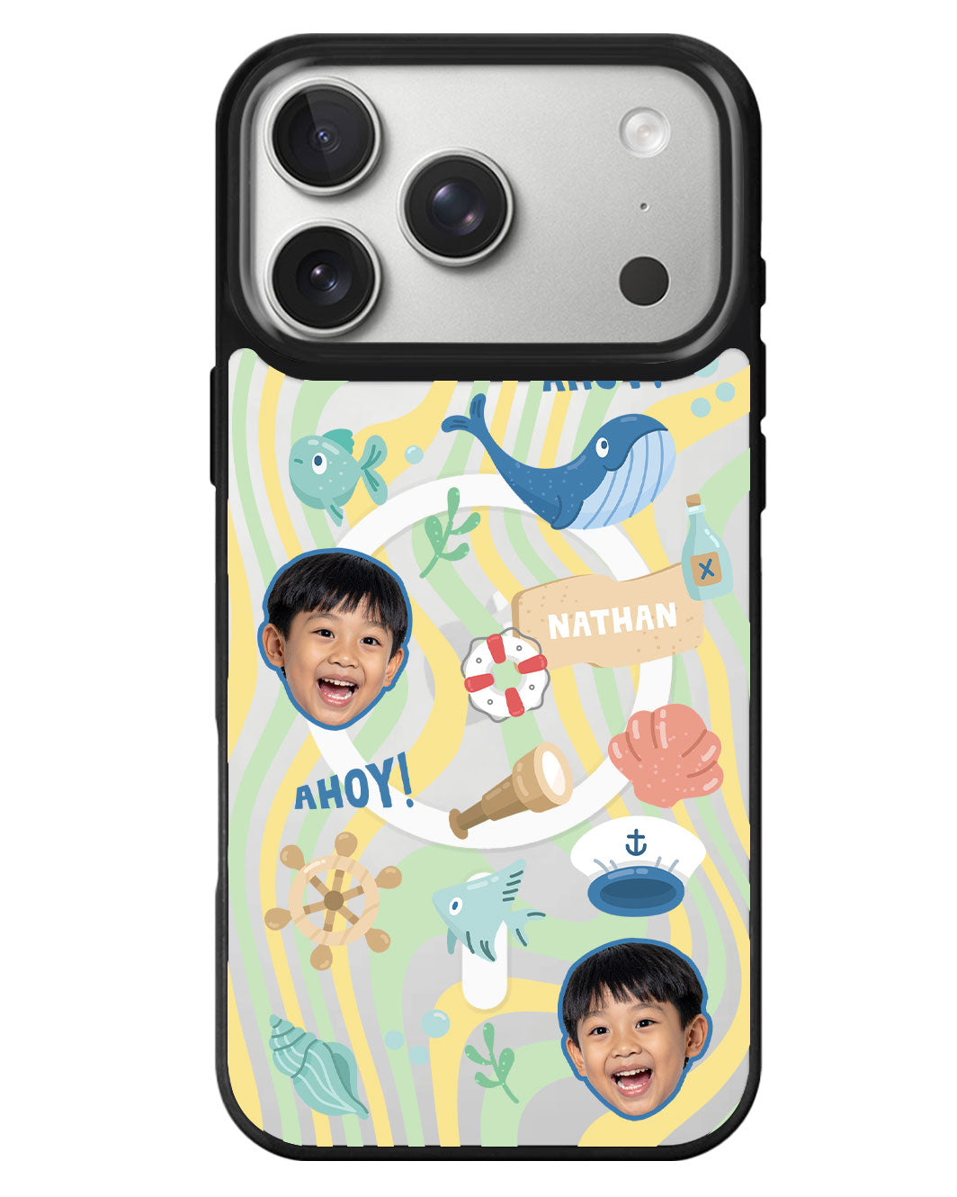 iPhone Rearguard MagSwap - Face Grid Sailor