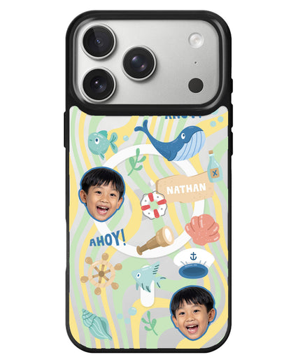 iPhone Rearguard MagSwap - Face Grid Sailor