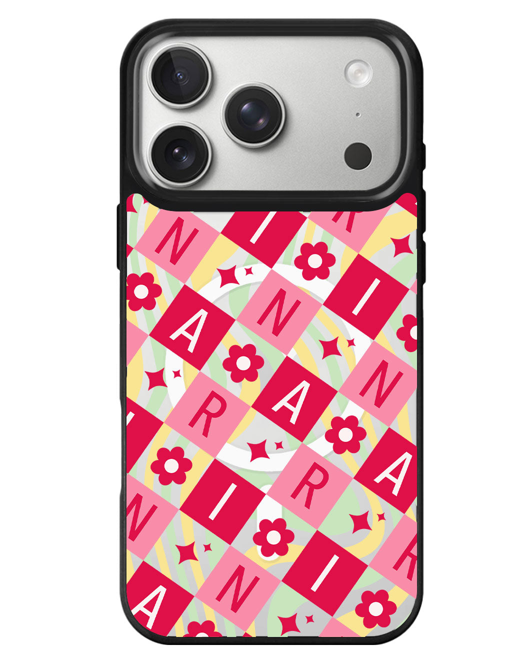 iPhone Rearguard MagSwap - Flower Grid Monogram 1.0