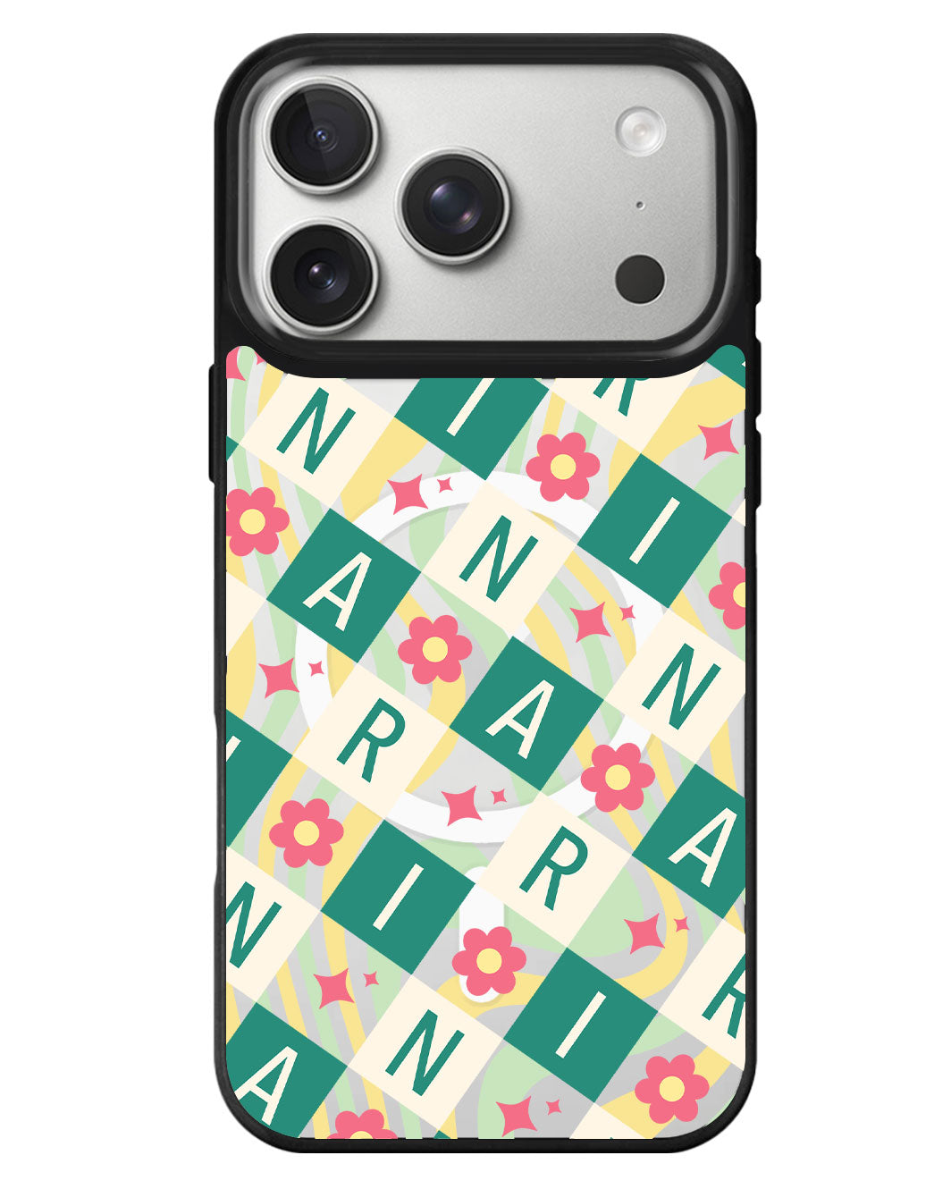 iPhone Rearguard MagSwap - Flower Grid Monogram 4.0