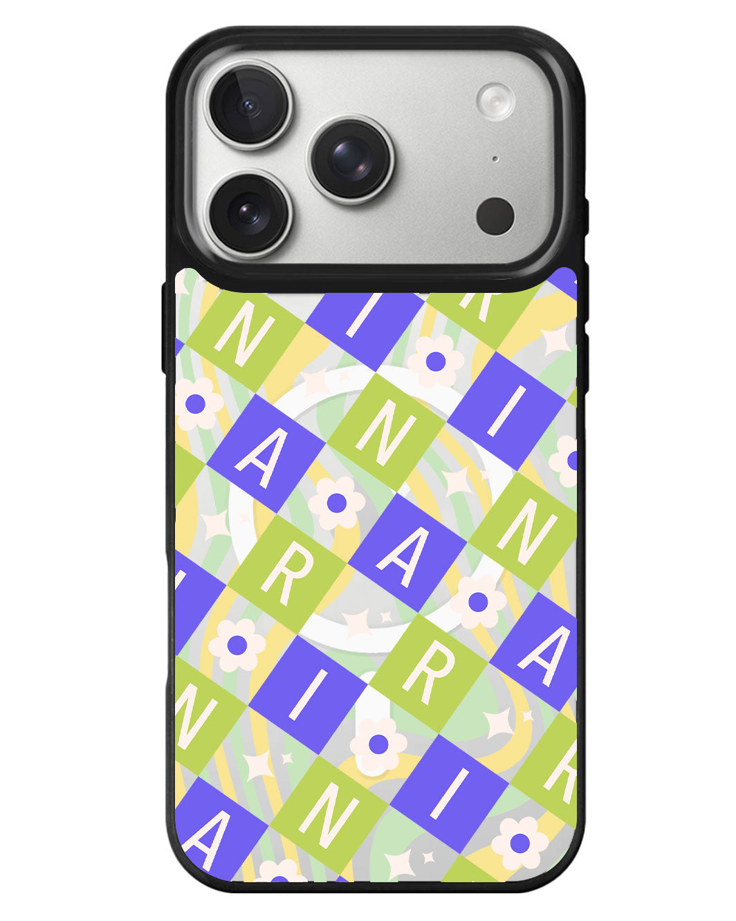 iPhone Rearguard MagSwap - Flower Grid Monogram 5.0