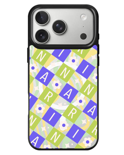 iPhone Rearguard MagSwap - Flower Grid Monogram 5.0