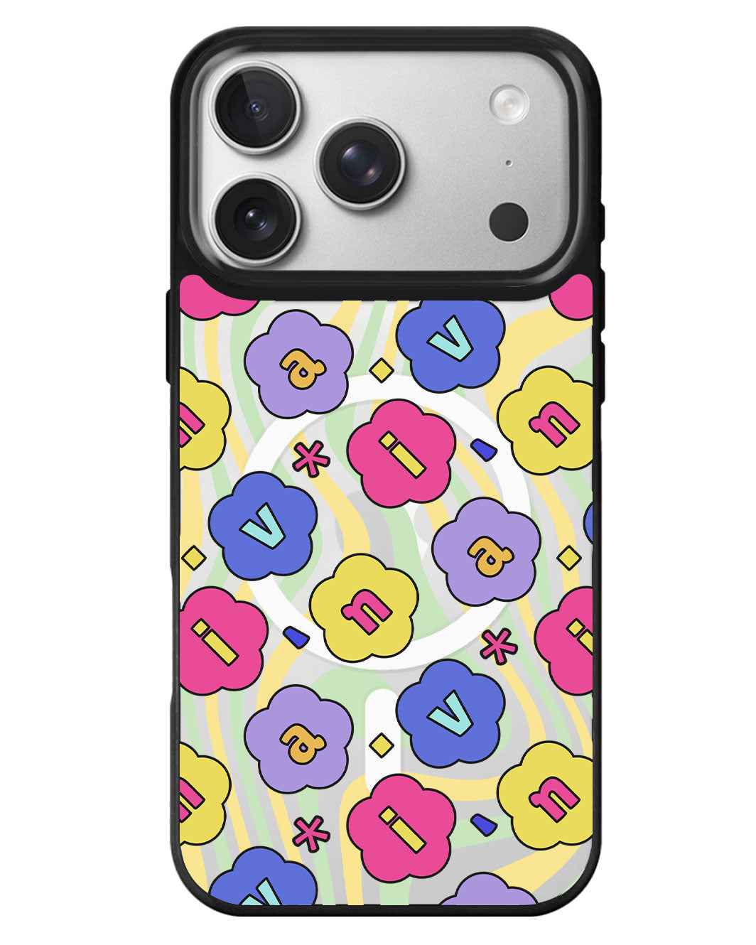 iPhone Rearguard MagSwap - Flower Petals Monogram 2.0