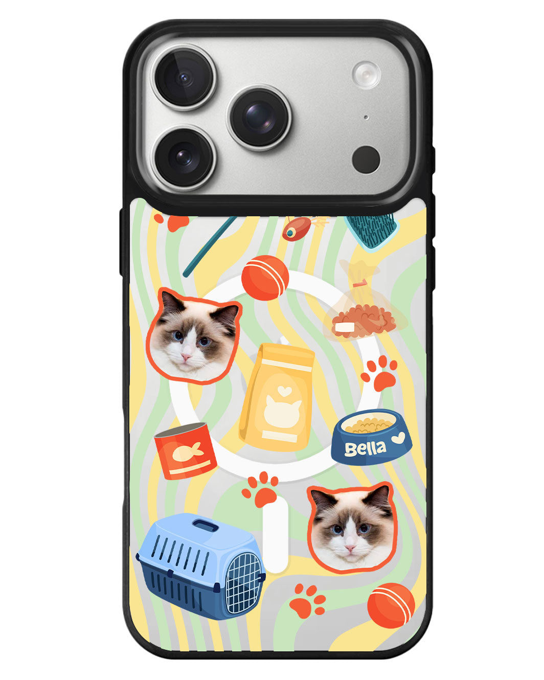 iPhone Rearguard MagSwap - Pet Grid Kitty Adventures