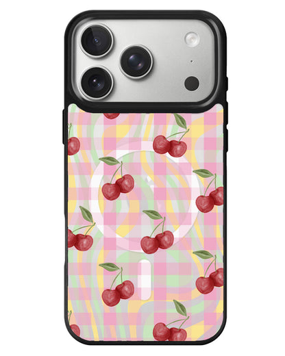 iPhone Rearguard MagSwap - Cherry Tartan