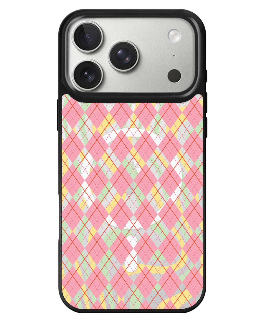 iPhone Rearguard MagSwap - Pink Argyle
