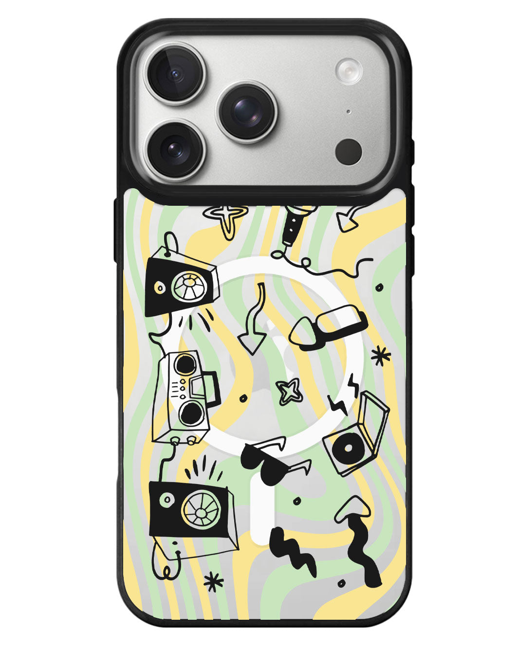 iPhone Rearguard MagSwap - Rock N Roll Black