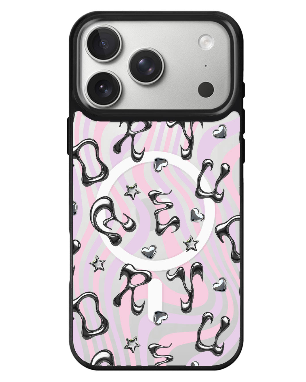 iPhone Rearguard MagSwap - Chrome Monogram 2.0
