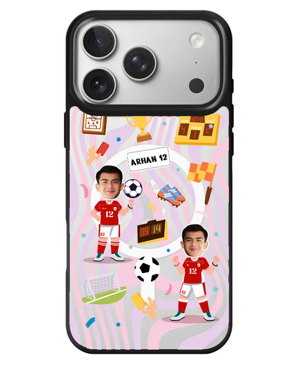 iPhone Rearguard MagSwap - Face Grid Dream Soccer
