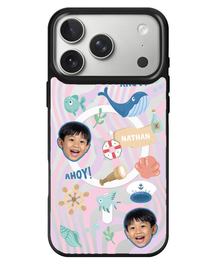 iPhone Rearguard MagSwap - Face Grid Sailor
