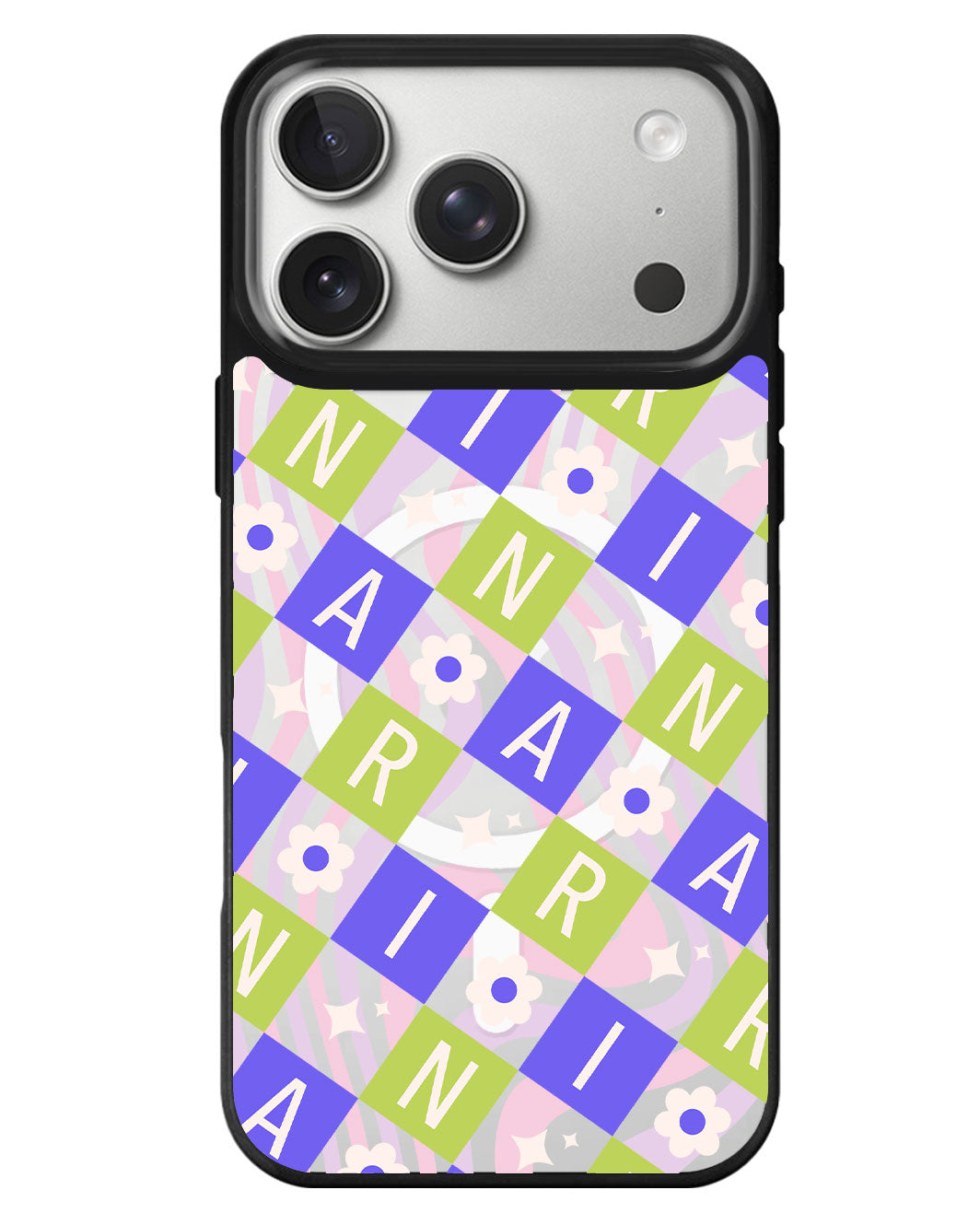iPhone Rearguard MagSwap - Flower Grid Monogram 5.0