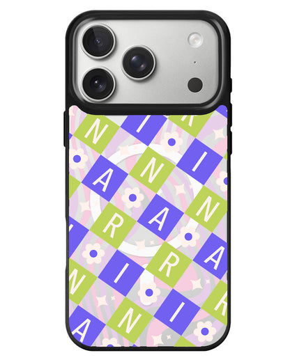 iPhone Rearguard MagSwap - Flower Grid Monogram 5.0
